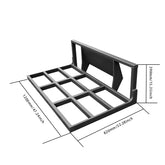 mini skid steer loader grader size